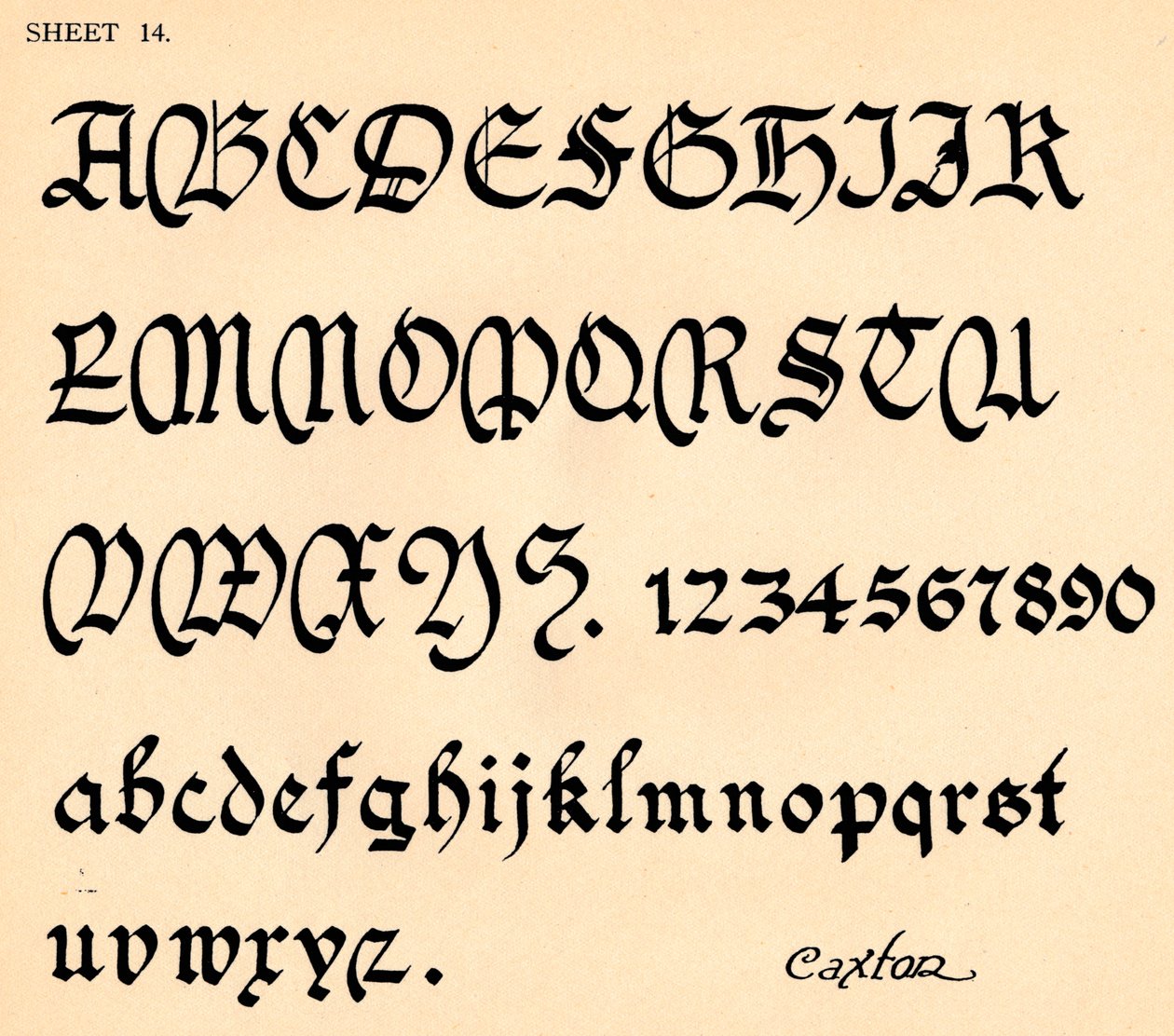 Sayfa 14, bir alfabe portföyünden, 1929 by Unbekannt