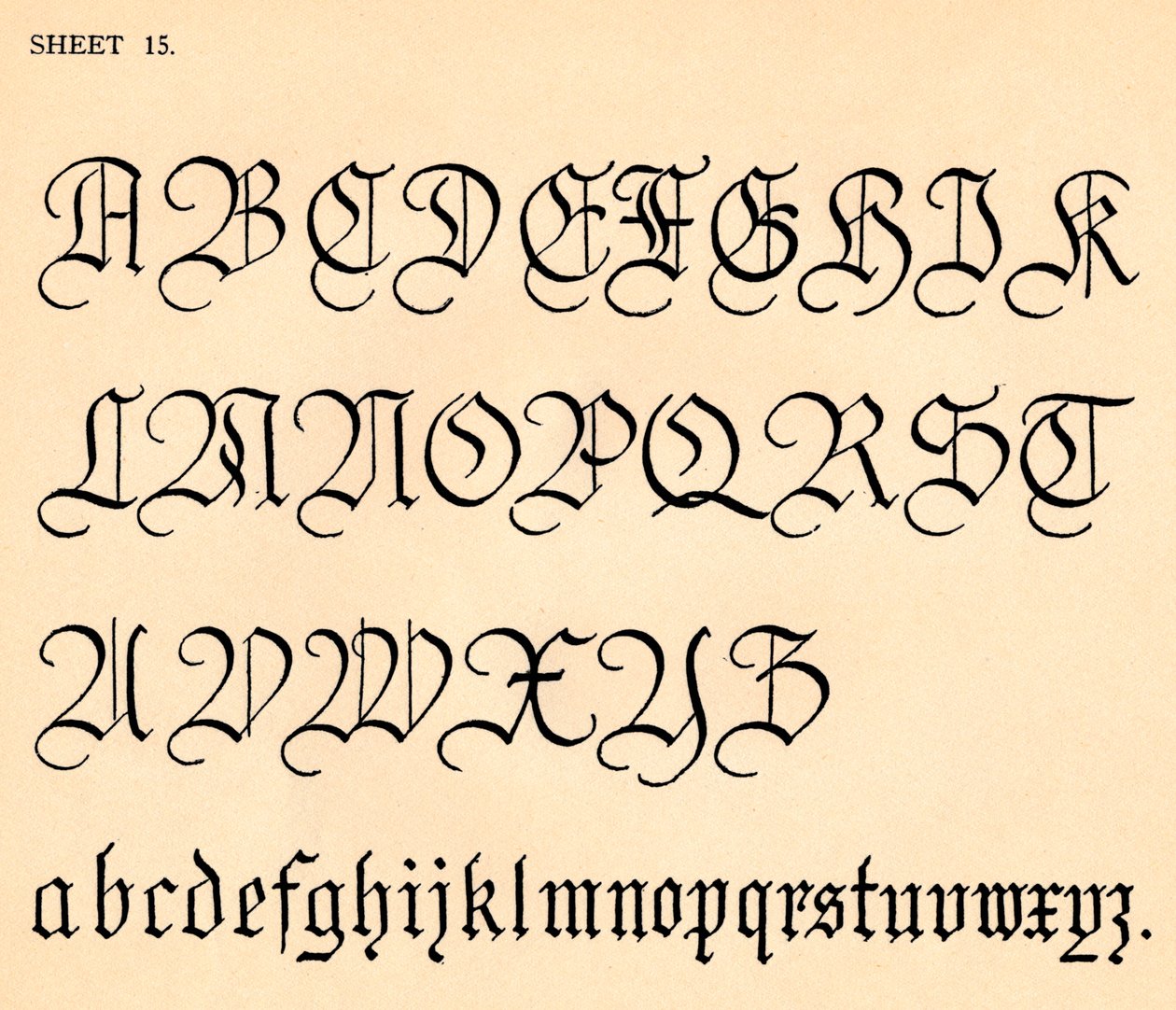 Sayfa 15, bir alfabe portföyünden, 1929 by Unbekannt