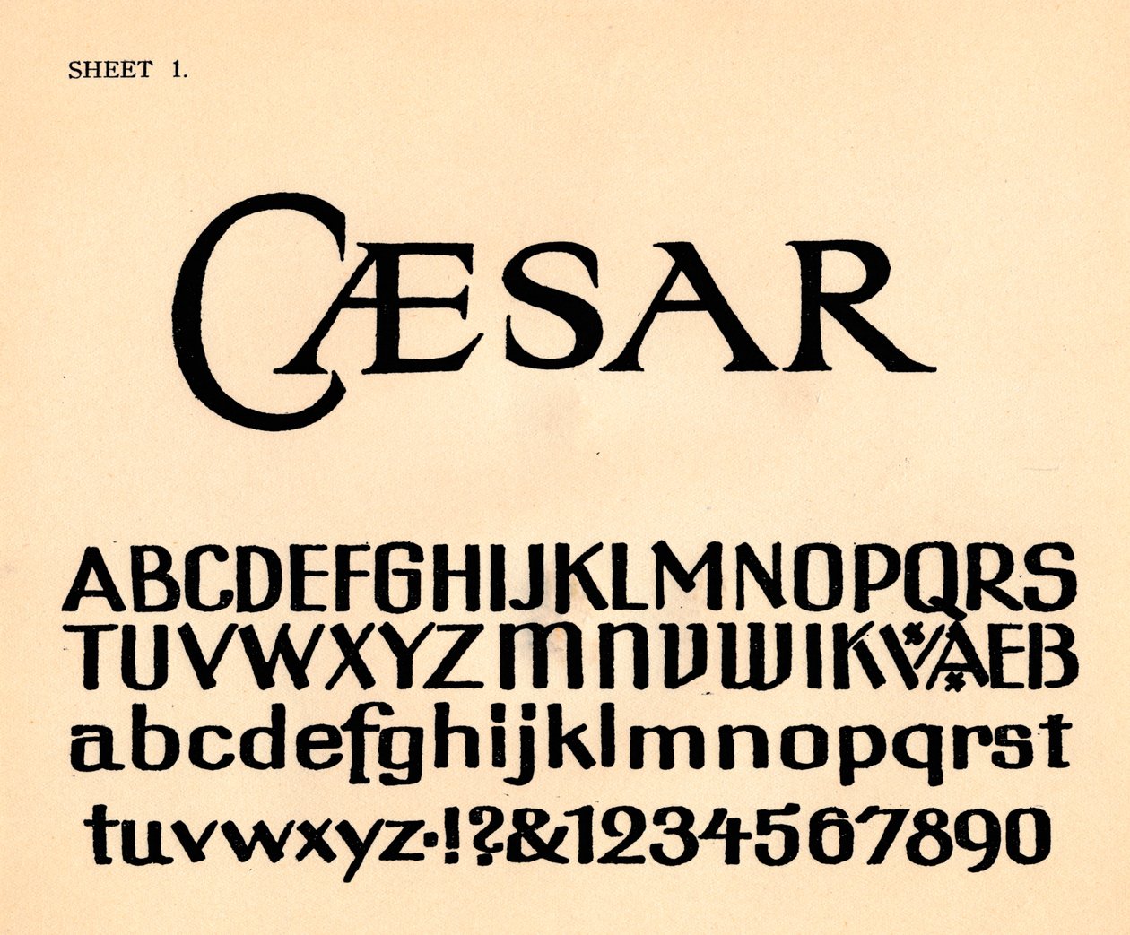 Sayfa 1, bir alfabe portföyünden, 1929 by Unbekannt