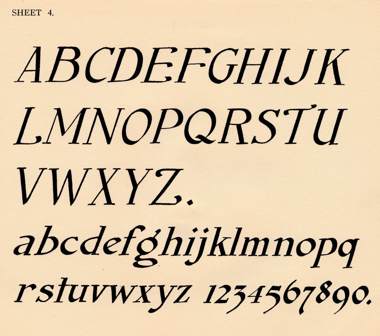 Sayfa 4, bir alfabe portföyünden, 1929 by Unbekannt