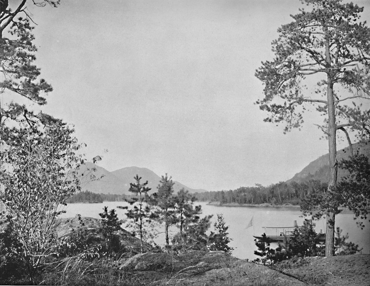 Shelving Rock Dağı, George Gölü, New York, c1897. by Unbekannt
