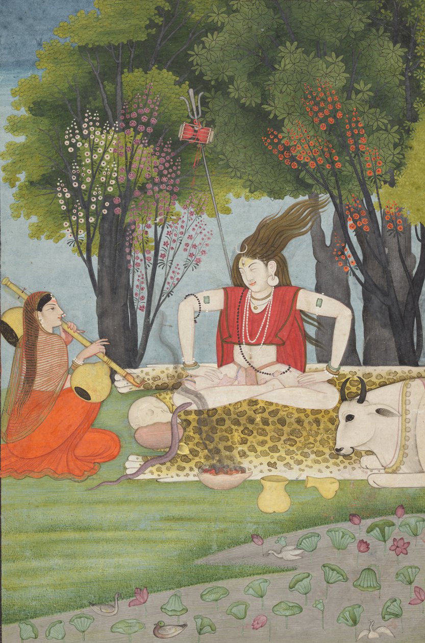 Shiva, 19. yüzyılın başlarında Parvatis