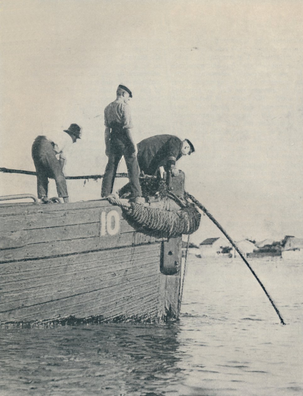Denizaltı kablosunun kıyı ucu genellikle çakmaktan döşenir, 1937 by Unbekannt