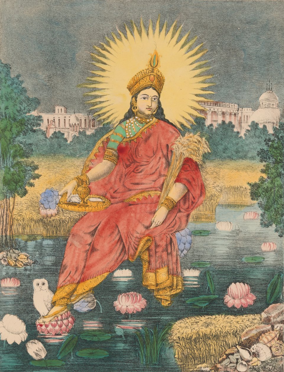 Sri Sri Lakshmi, K. 1880. by Unbekannt