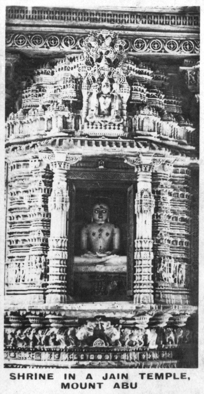 Jain tapınağındaki tapınak, Abu Dağı, Rajasthan, Hindistan, c1925 by Unbekannt
