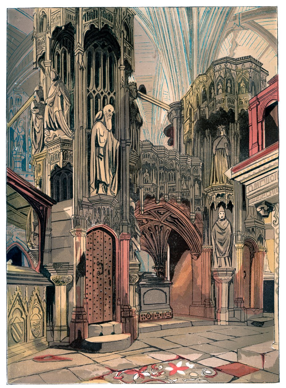 Henry V Tapınağı, Westminster Abbey, Londra, c1850 by Unbekannt