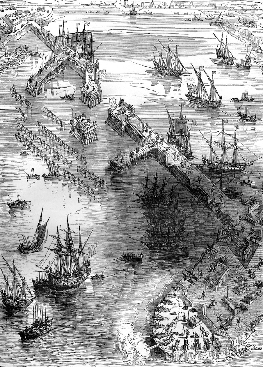 La Rochelle Kuşatması, Fransa, 1627 1882-1884 by Unbekannt