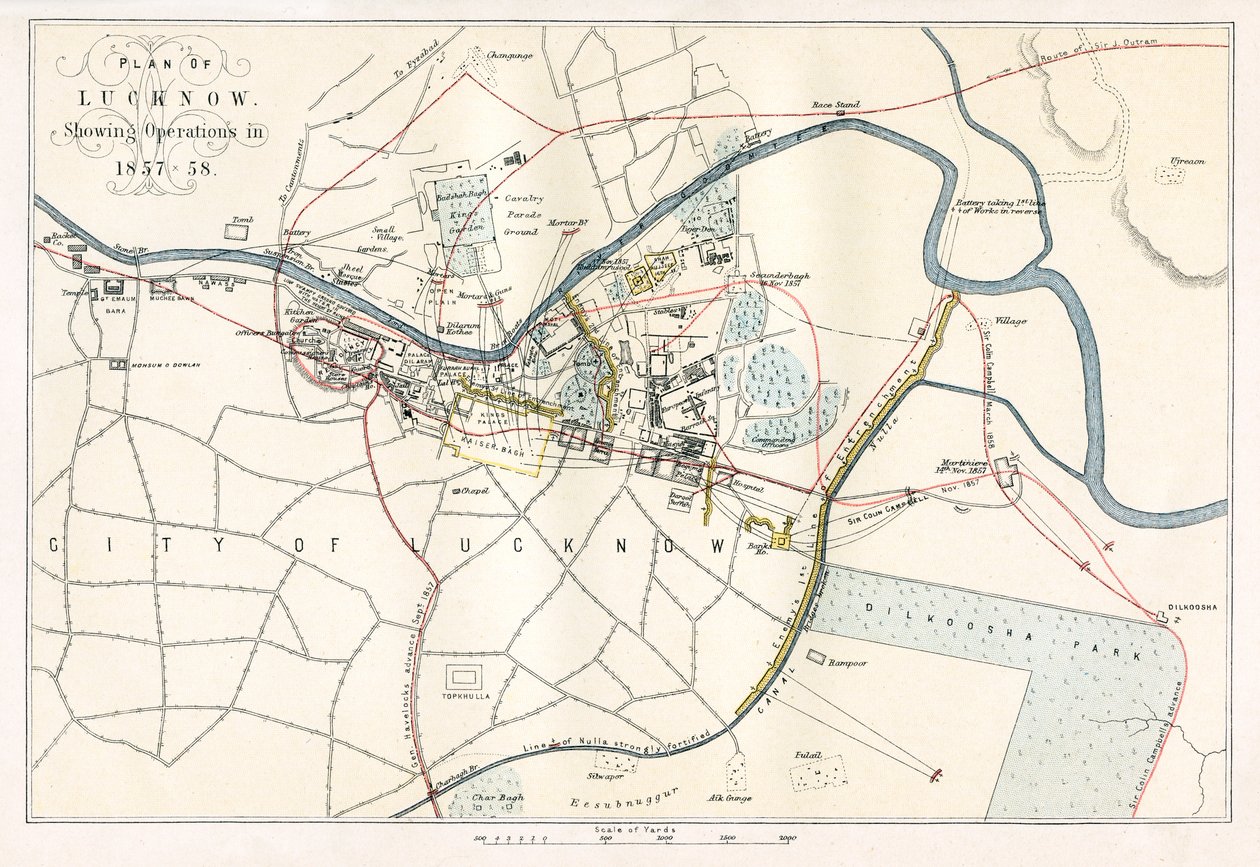 Lucknow Kuşatması, Hindistan, 1857, 1893 by Unbekannt