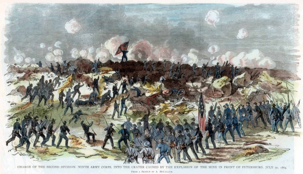 Petersburg Kuşatması, Virginia, Amerikan İç Savaşı, 30 Temmuz 1864 by Unbekannt