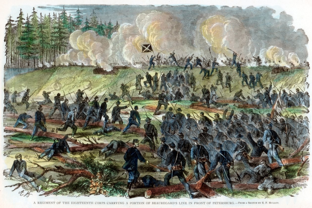 Petersburg Kuşatması, Virginia, Amerikan İç Savaşı, c1864-c1865 by Unbekannt