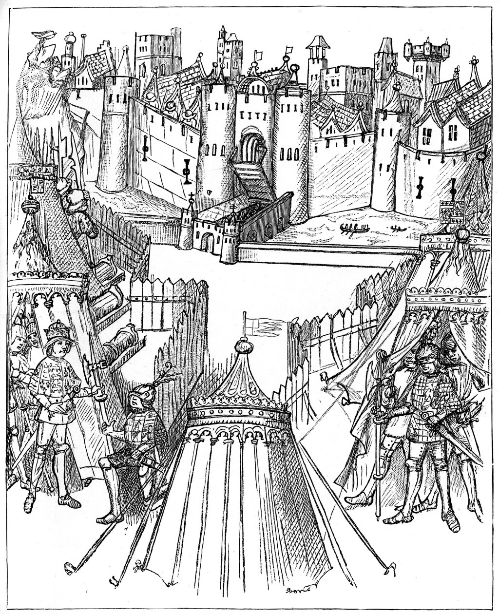 Rouen Kuşatması, 1418-1419, 1893 by Unbekannt