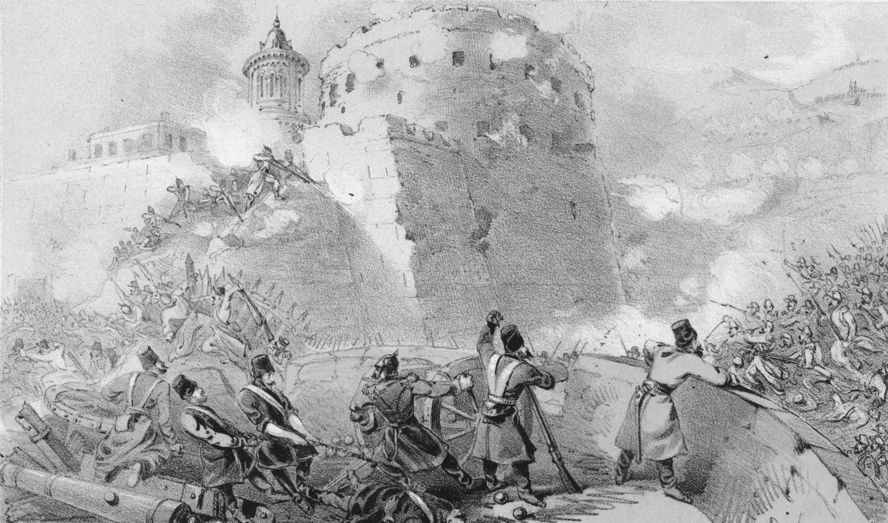 Sivastopol Kuşatması. Fransızların Kasabaya Girişine Yakın, c1850