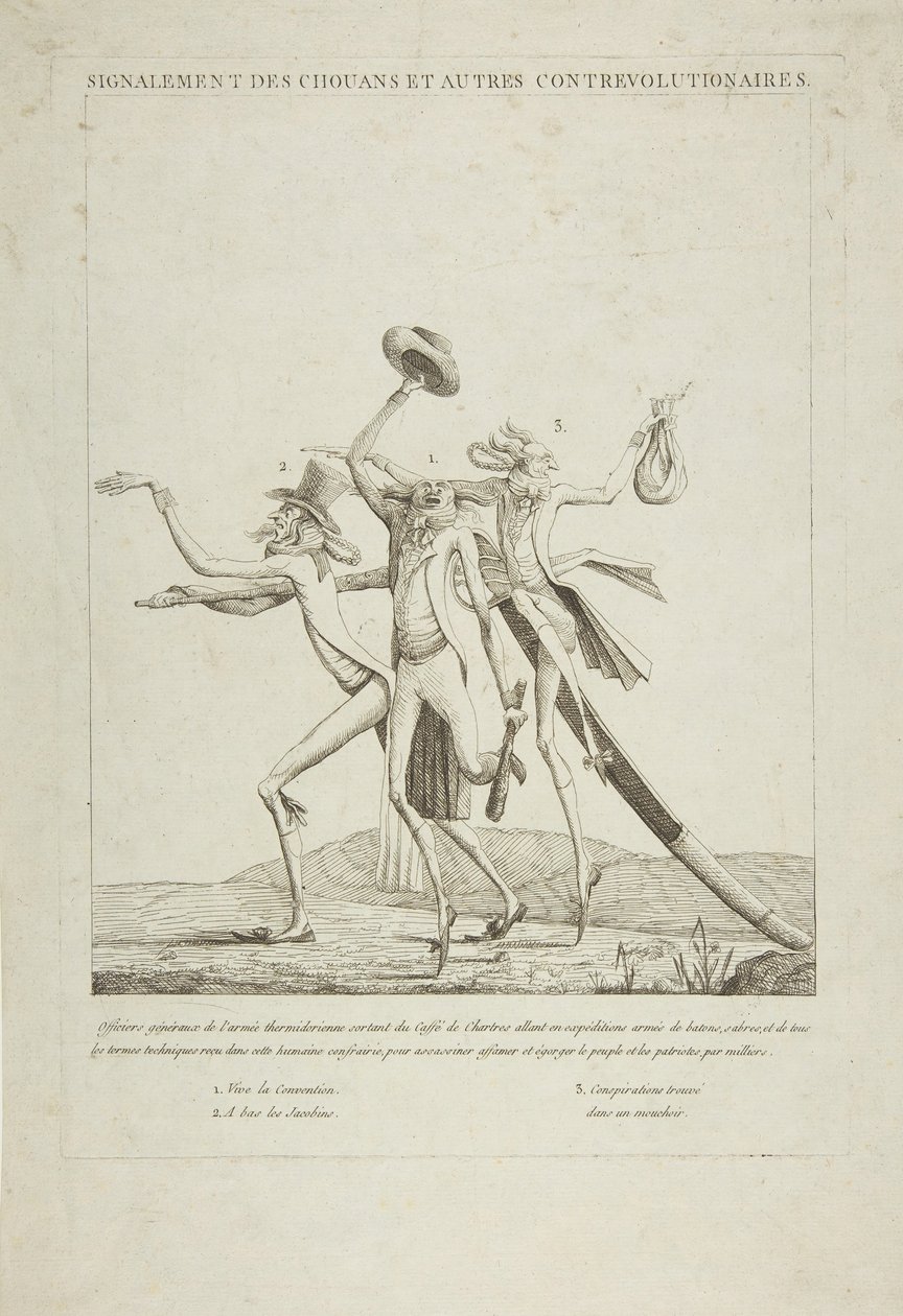 Chouanların ve Diğer Karşı-Devrimcilerin Tanımı, yak. 1793. by Unbekannt