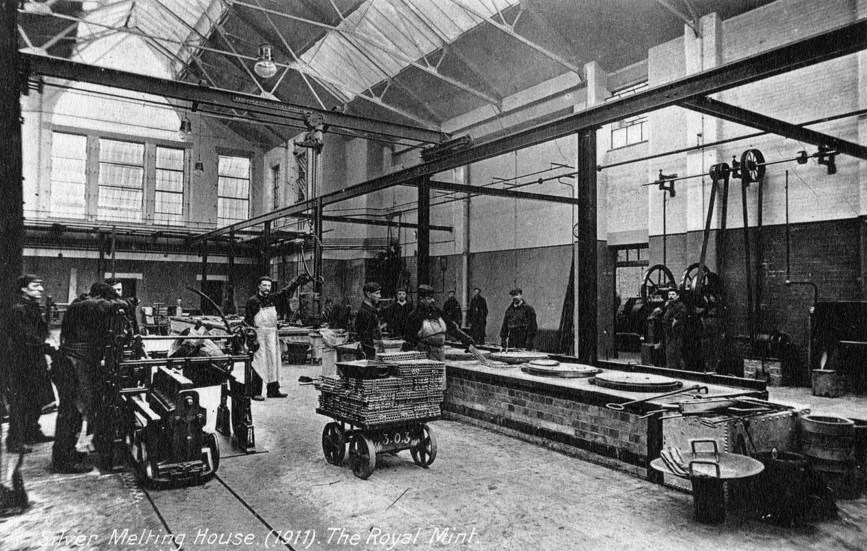 Gümüş Eritme Evi, Kraliyet Darphanesi, Tower Hill, Londra, 1911 by Unbekannt