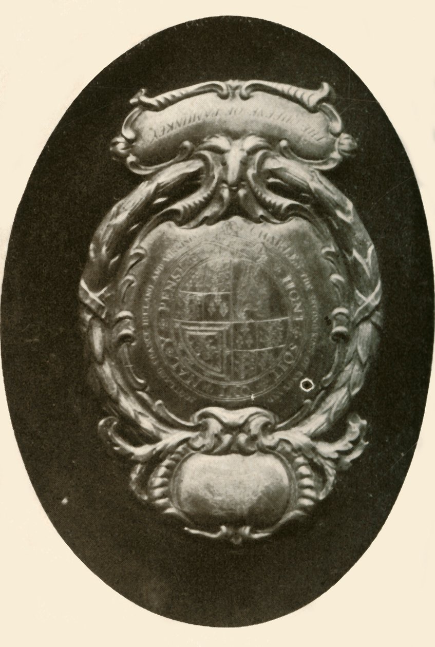 İngiliz arması ile gümüş alınlık, 1677, 1937. by Unbekannt
