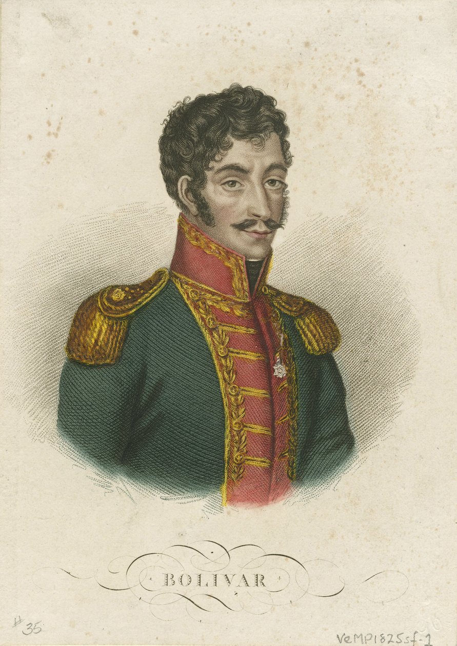Simon Bolivar 1783-1830, 1825 by Unbekannt