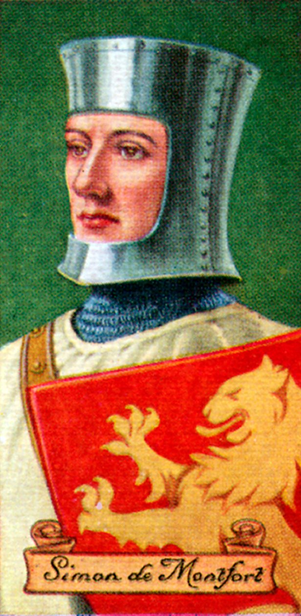 Simon de Montfort, bir dizi sigara kartından alındı, 1935 by Unbekannt