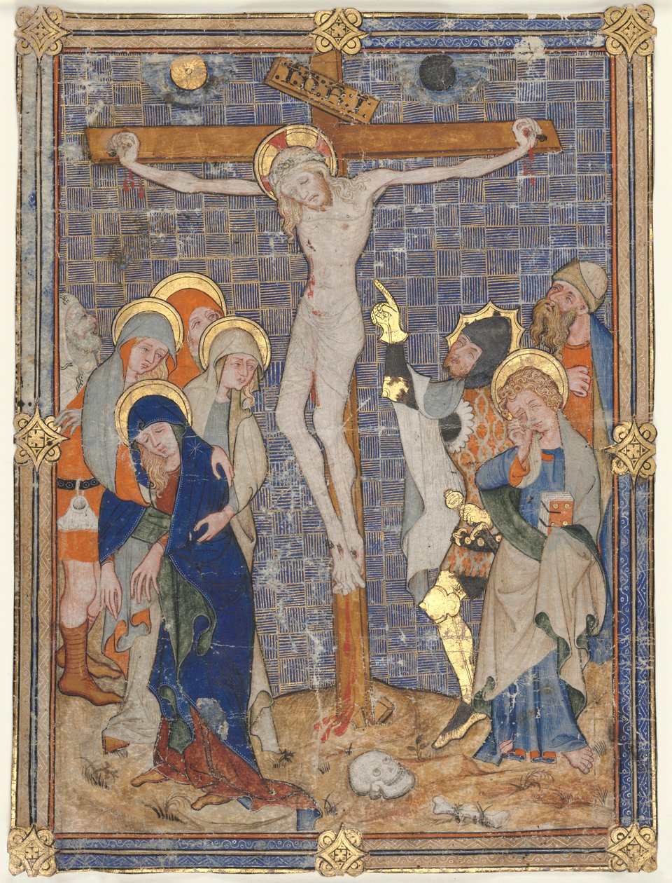 Bir Missalden Kesilen Tek Minyatür: Çarmıha Gerilme, c. 1385-1390. by Unbekannt