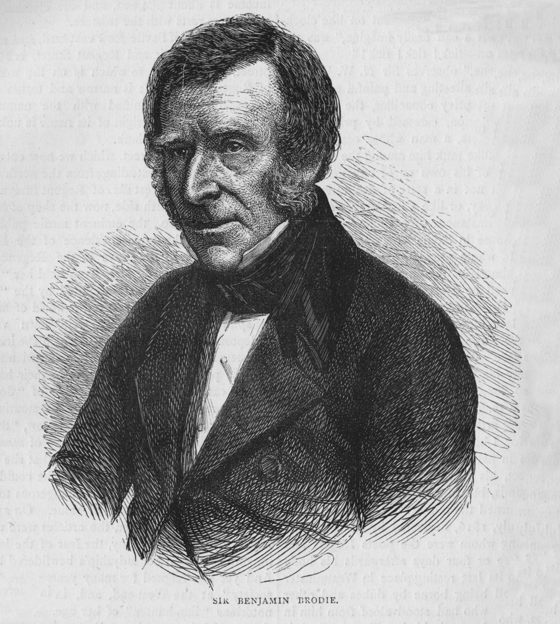 Sir Benjamin Brodie, İngiliz doktor, c1860 1878 by Unbekannt