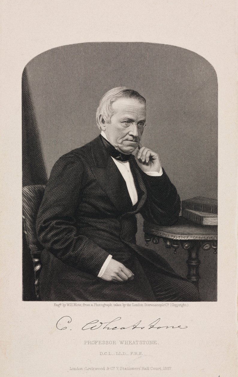 Sir Charles Wheatstone, İngiliz fizikçi by Unbekannt