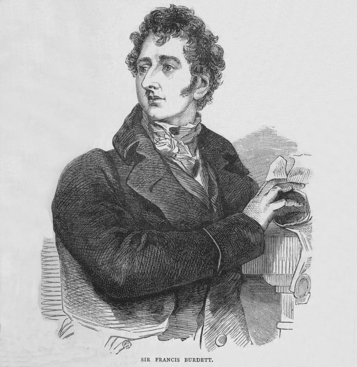 Sir Francis Burdett, İngiliz reformist politikacı, c1810 1878 by Unbekannt