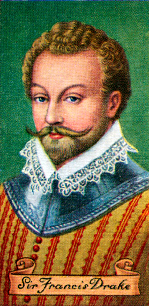 Sir Francis Drake, bir dizi sigara kartından alındı, 1935 by Unbekannt