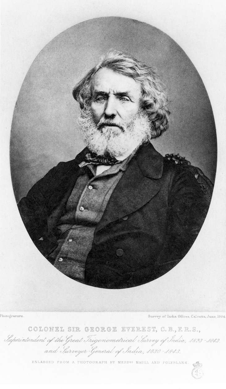 Sir George Everest, askeri mühendis by Unbekannt