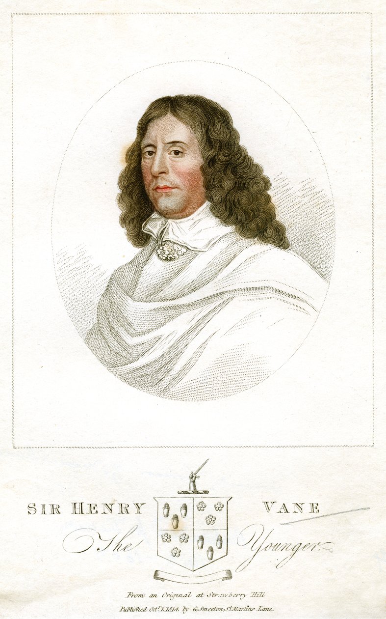 Sir Henry Vane the Younger, İngiliz devlet adamı ve yazar, 1814 by Unbekannt