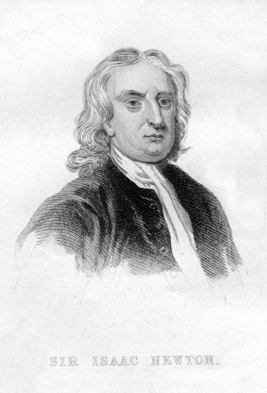 Sir Isaac Newton, İngiliz matematikçi, astronom ve fizikçi by Unbekannt