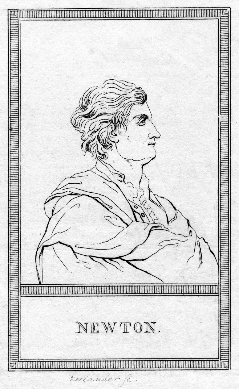 Sir Isaac Newton, İngiliz matematikçi, astronom ve fizikçi by Unbekannt