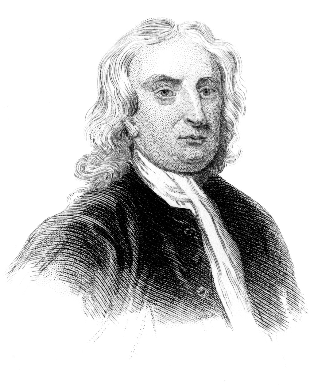 Sir Isaac Newton, İngiliz fizikçi, matematikçi ve astronom, c1850 by Unbekannt
