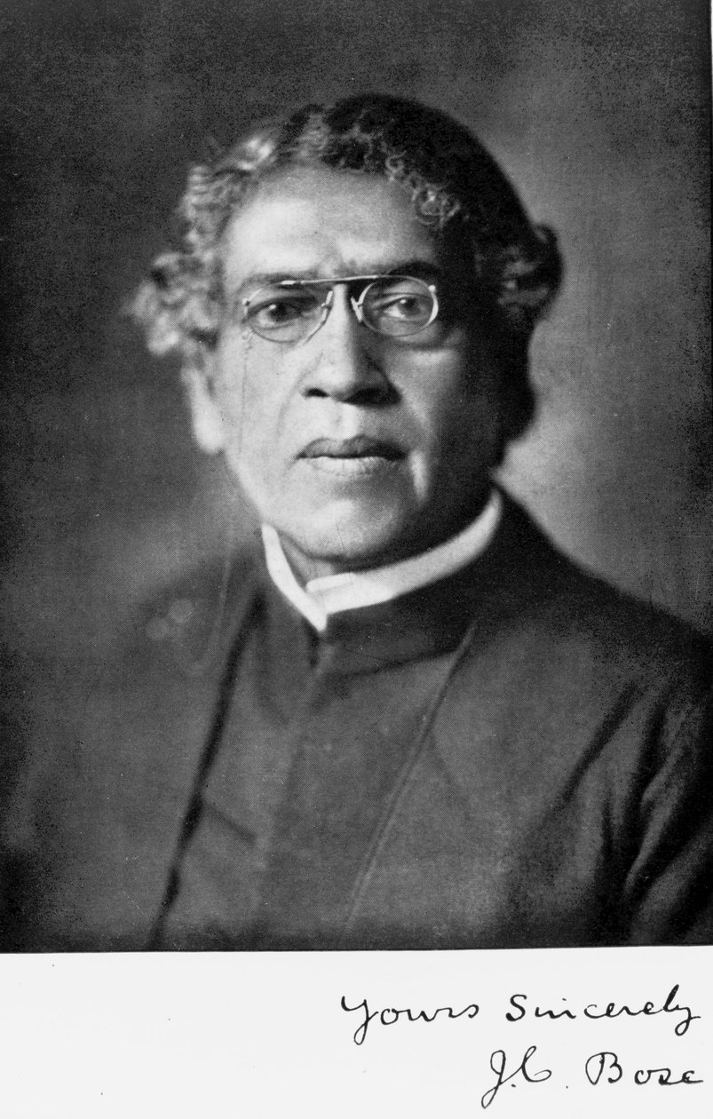 Sir Jagadis C Bose, Hintli fizikçi ve botanikçi, c 1920 by Unbekannt