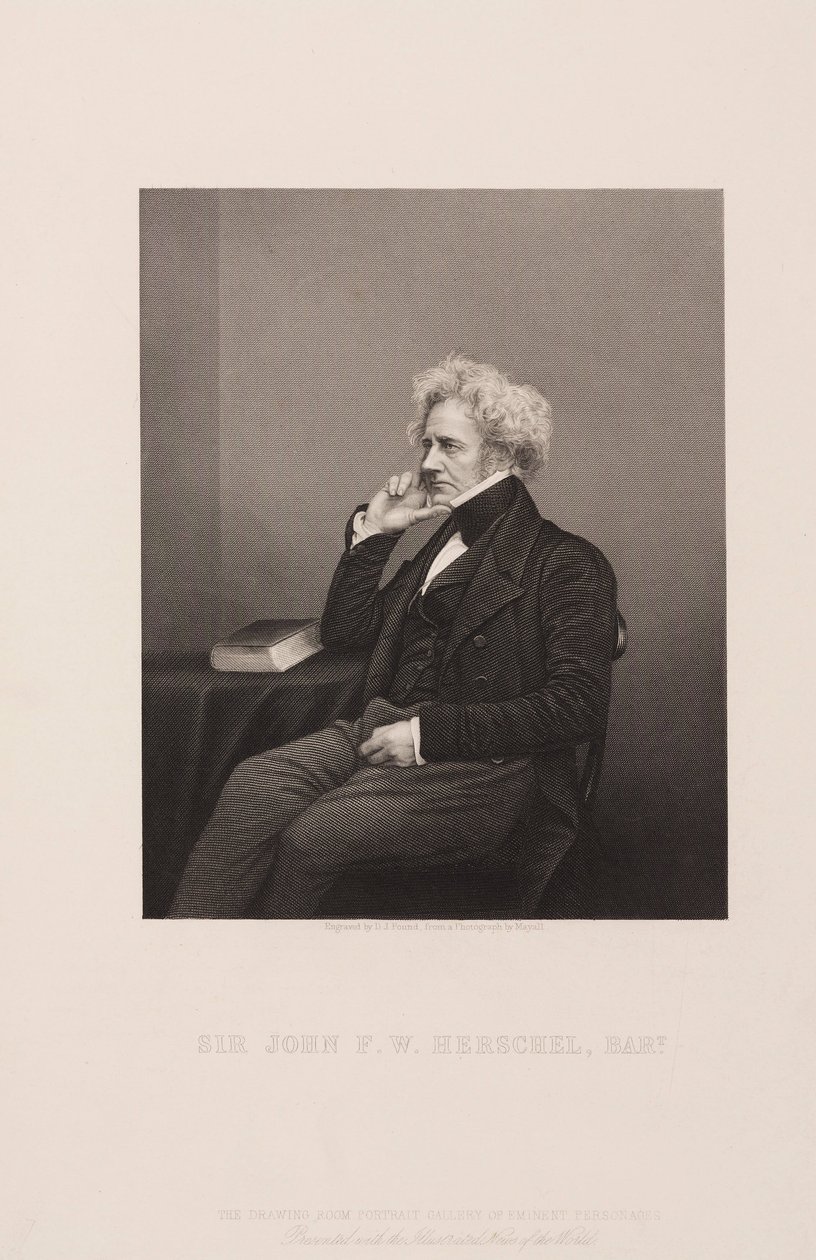 Sir John Herschel, İngiliz astronom ve bilim adamı, 1860 dolayları by Unbekannt