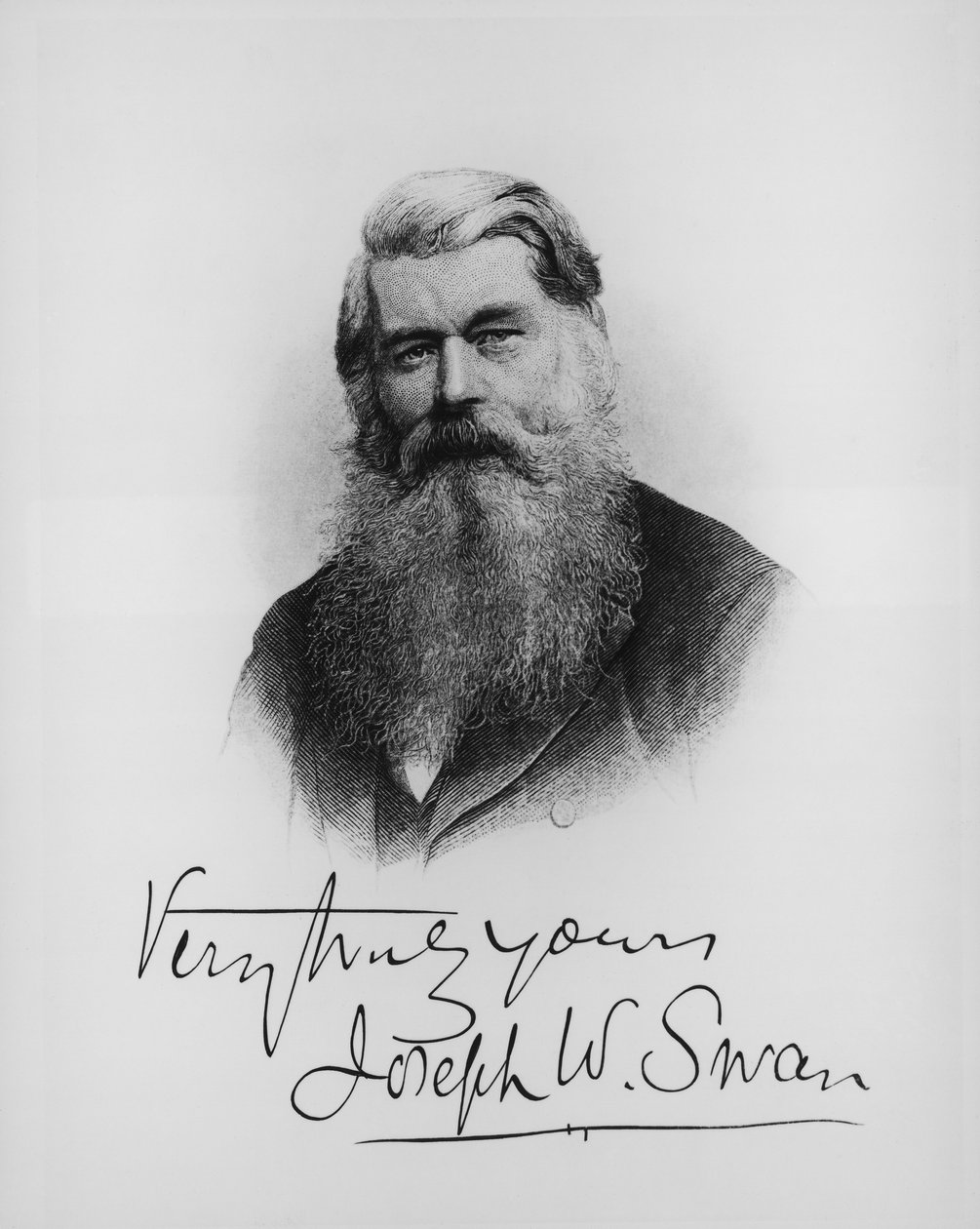 Sir Joseph Wilson Swan, bilim adamı ve mucit, c1900 by Unbekannt