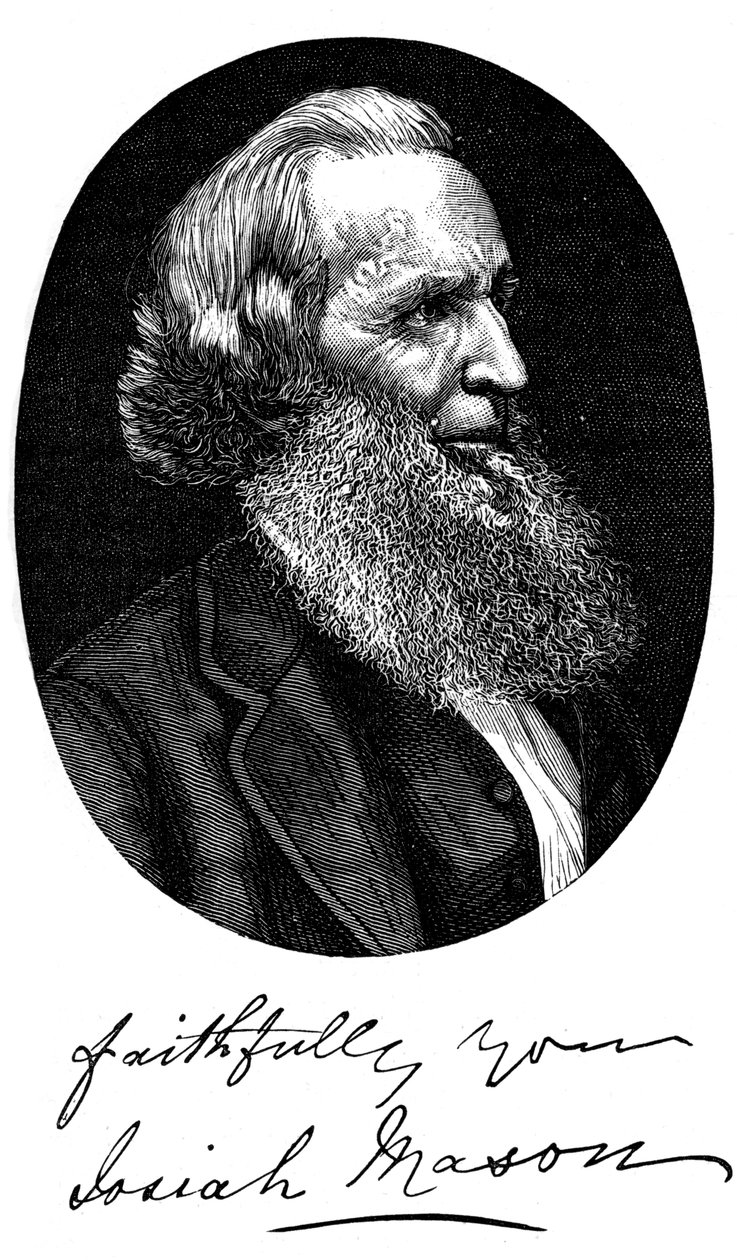 Sir Josiah Mason, İngiliz kalem üreticisi, c1880 by Unbekannt