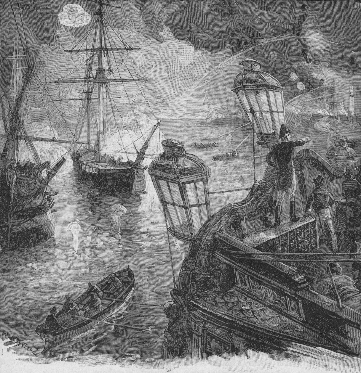 Sir Richard Strachan Birkaç Saat Kaldı Muazzam Bir Top Atışı, 1902 by Unbekannt