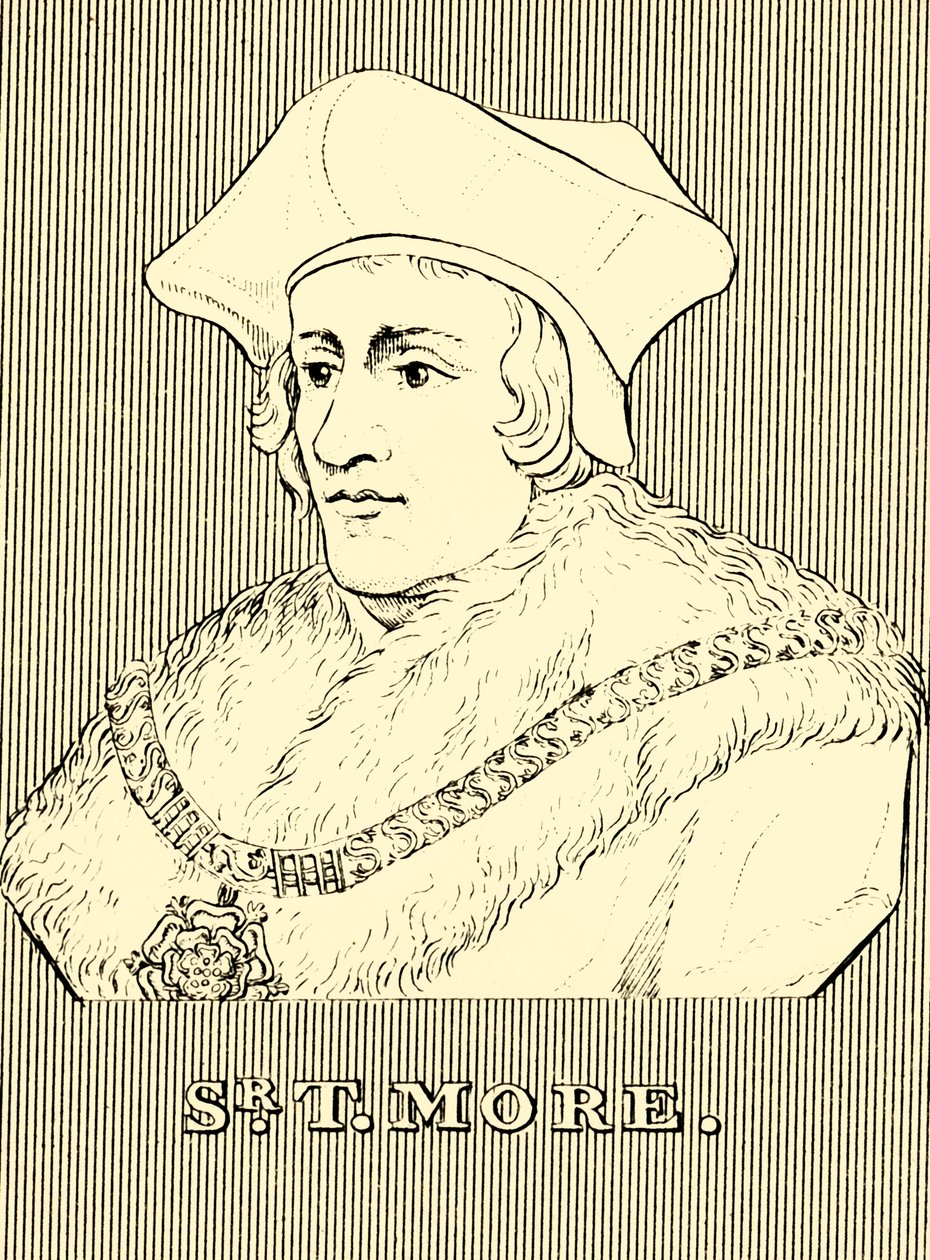 Sir T. More, 1478-1535, 1830. by Unbekannt