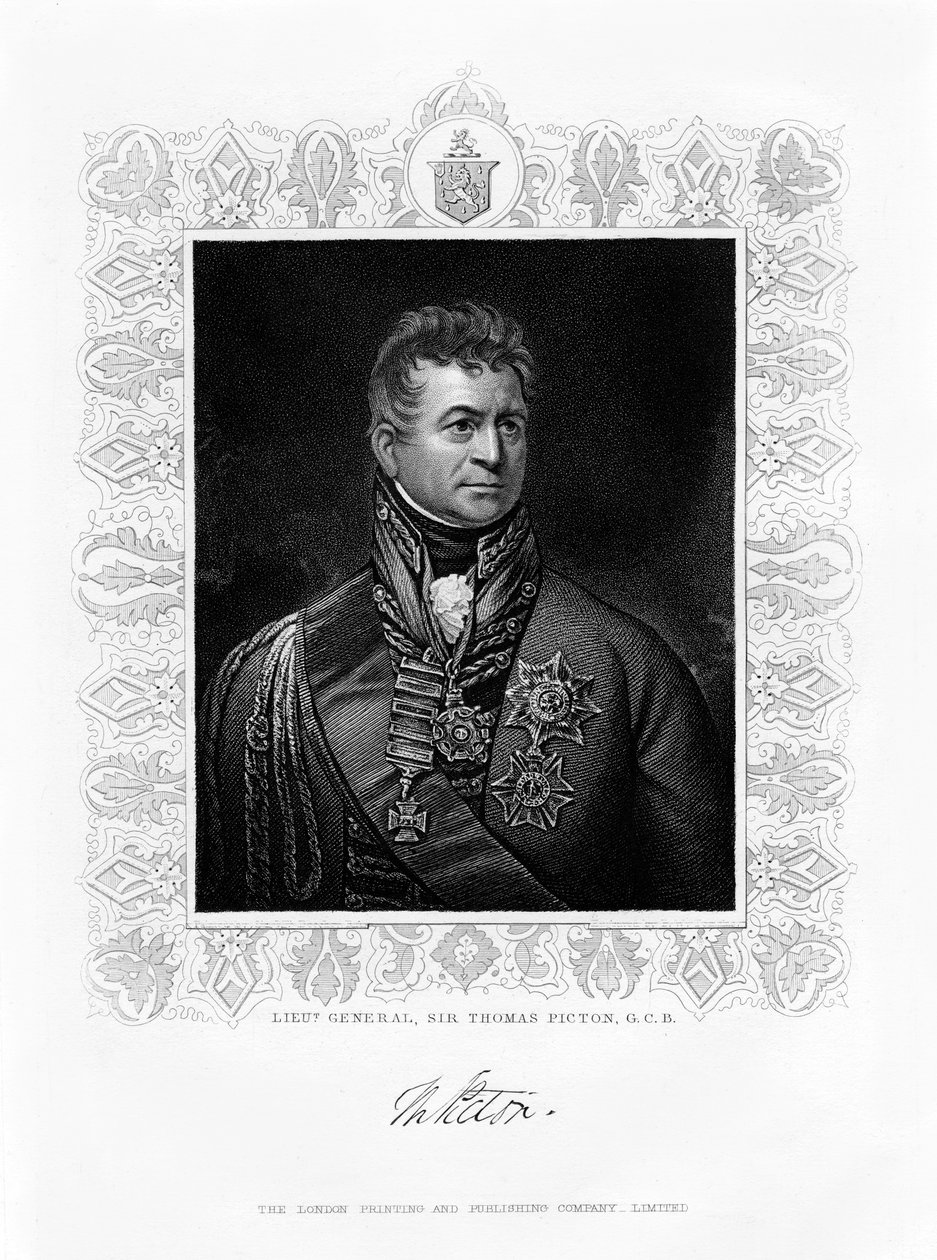Sir Thomas Picton, İngiliz askeri lideri, 19. yüzyıl by Unbekannt