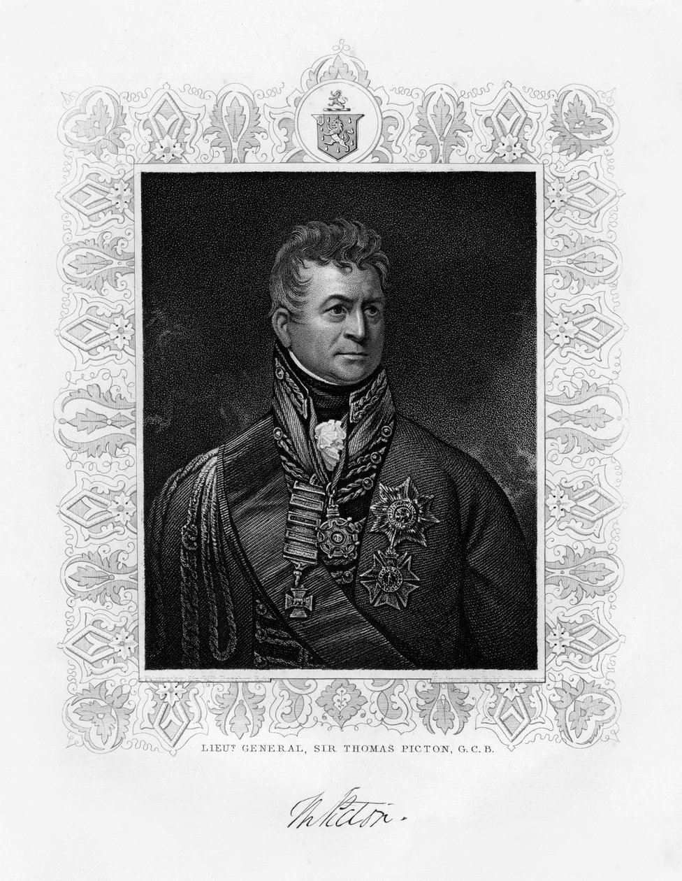 Sir Thomas Picton, İngiliz askeri lideri, 19. yüzyıl by Unbekannt