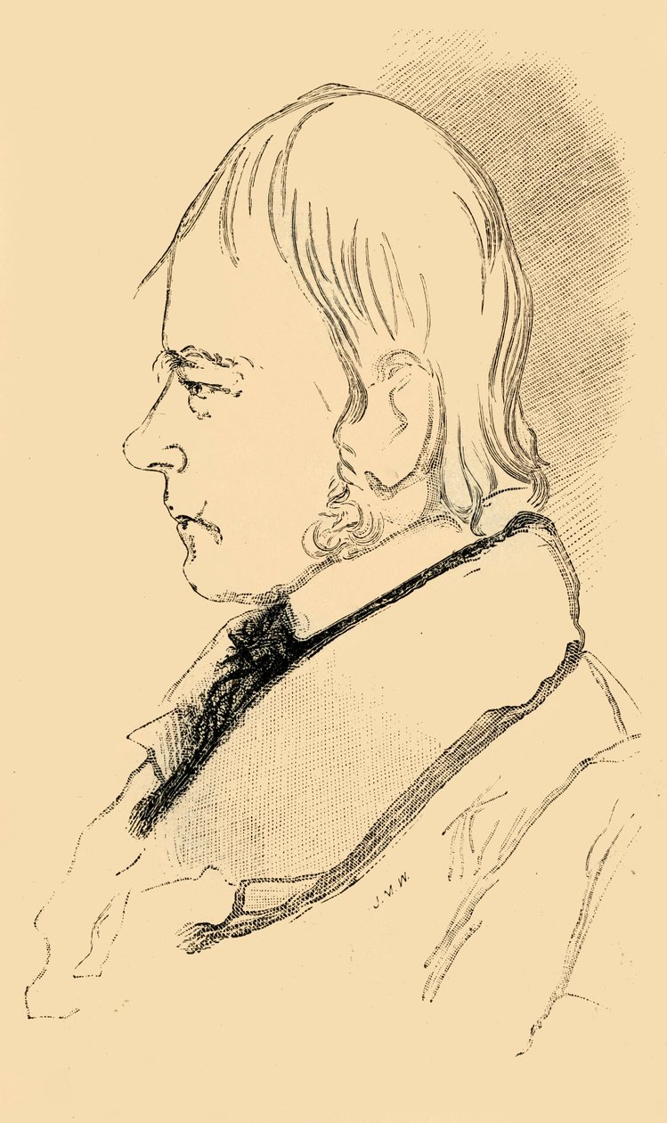 Sir Walter Scott - Yaşamdan Bir Krokinin Kopyası, 1882. by Unbekannt
