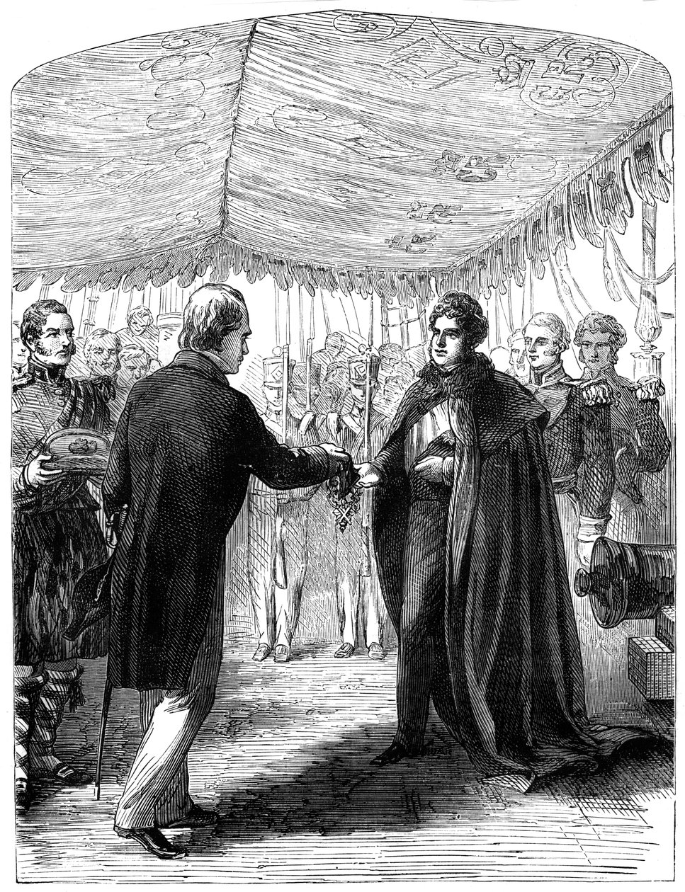 Sir Walter Scott, Aziz Andrew Haçını Kral IV. George