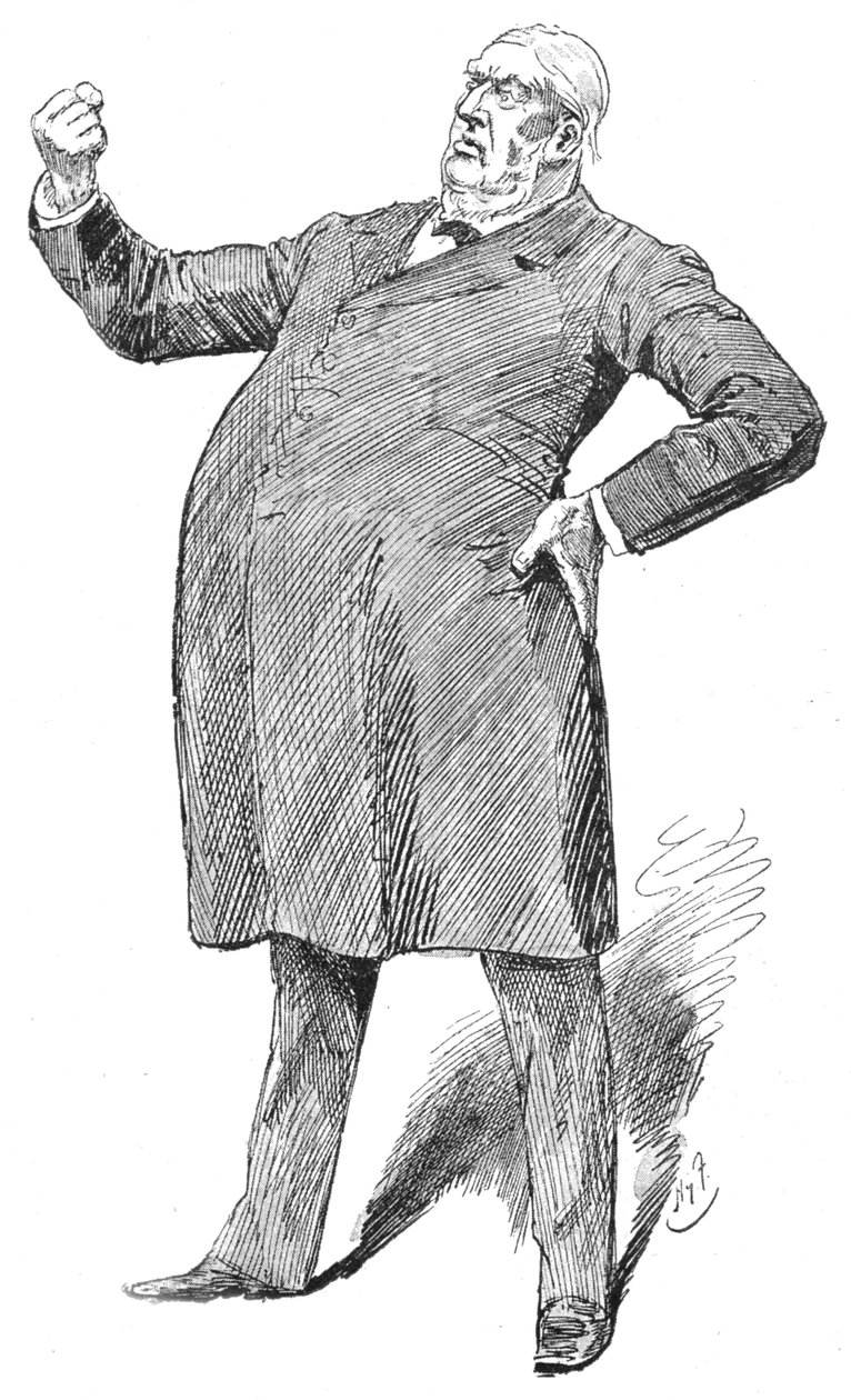 Sir William Harcourt parlayan bir anda, 1890