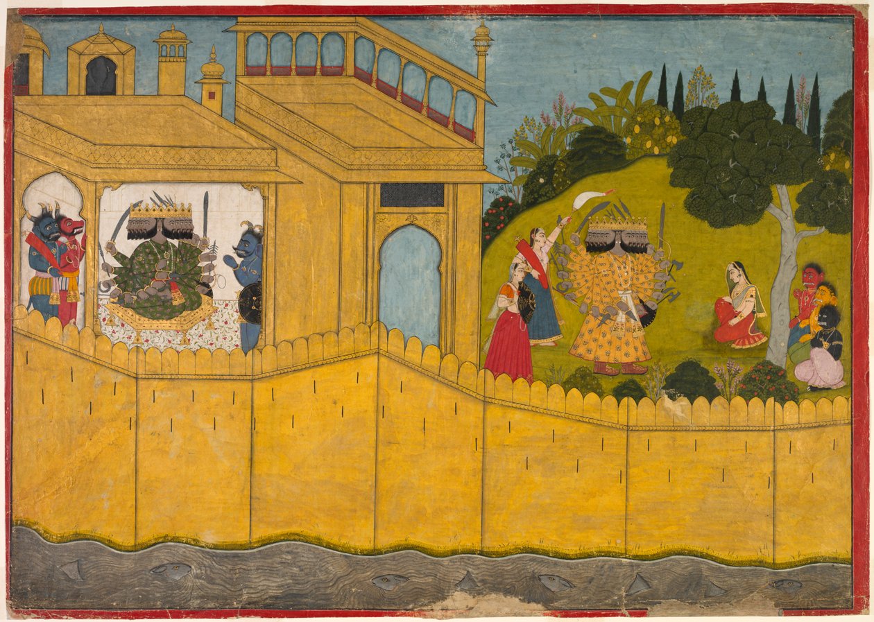 Lanka Bahçesinde Sita, Valmiki