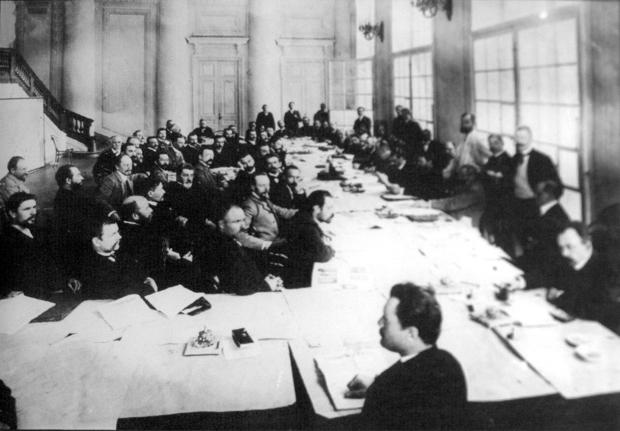 Birinci Duma tarım komisyonunun oturması, St Petersburg, Rusya, 1906 by Unbekannt