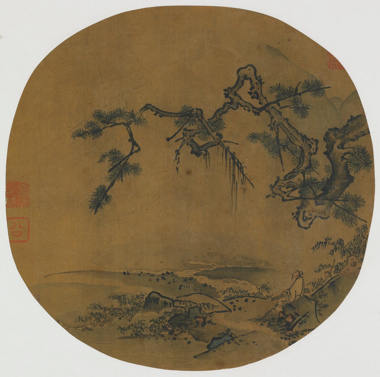 Bir Çamın altında oturmak, Ming hanedanı, 15.-16. yüzyıl. by Unbekannt