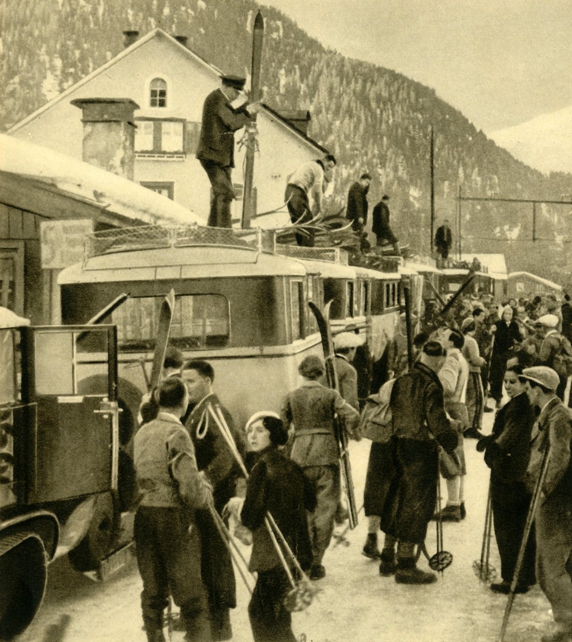 St Anton am Arlberg, Avusturya, c1935