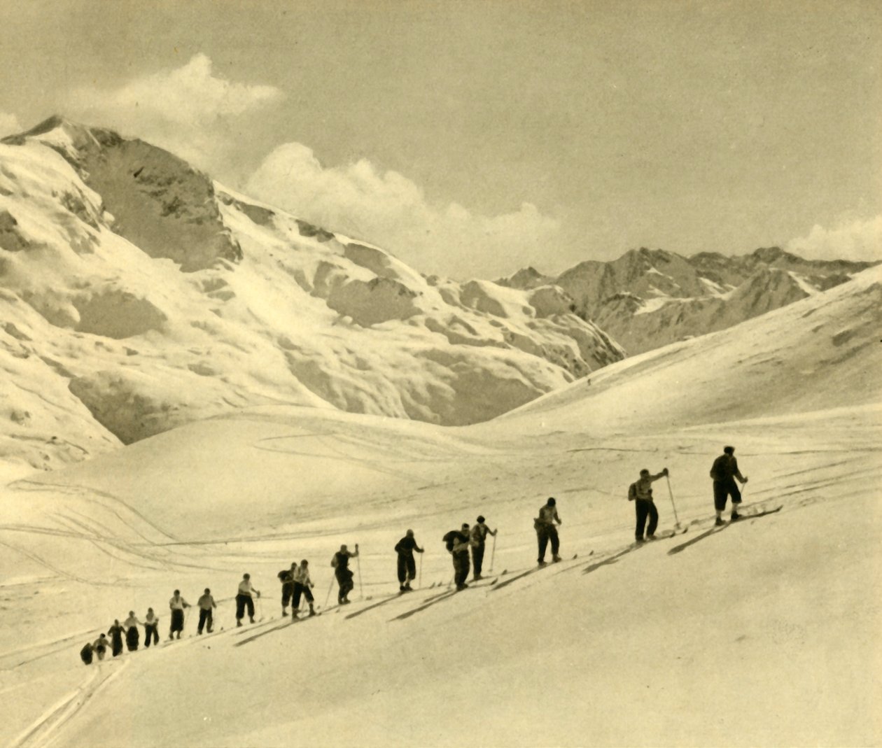 Kayak dersi, Arlberg, Avusturya, c1935. by Unbekannt