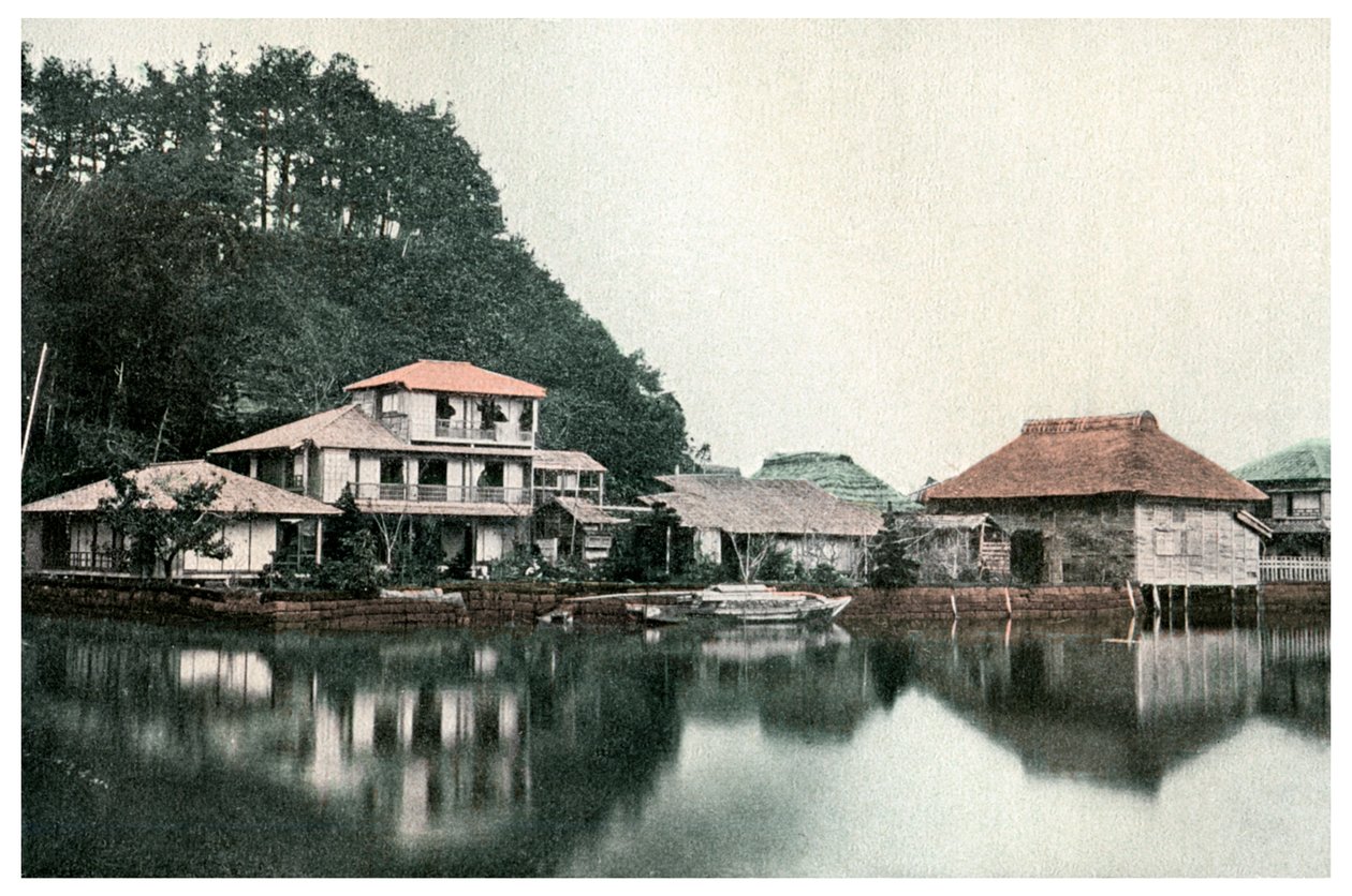 Küçük yazlık otel, Kanazawa, Japonya, 1904 by Unbekannt