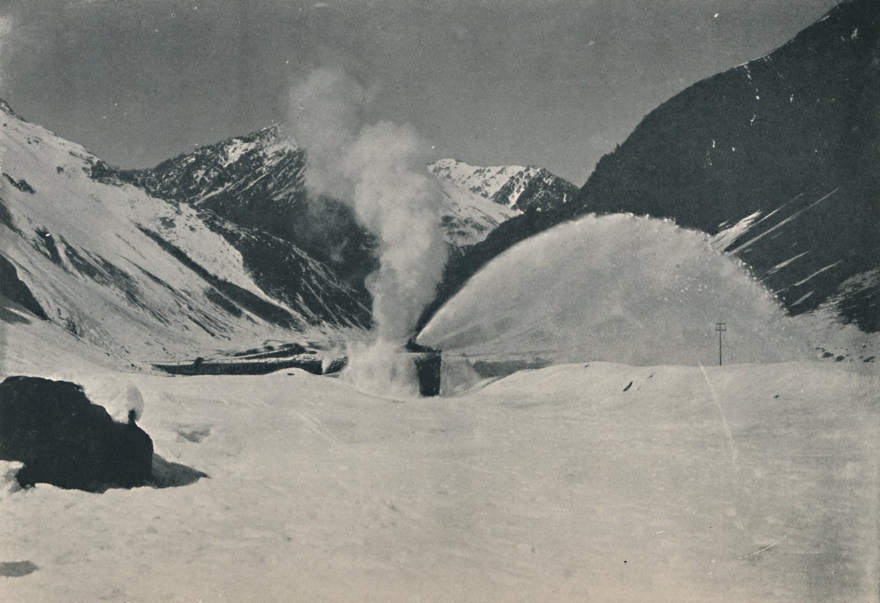 And Dağları Arasında Kar Pulluğu İş Başında, 1916 by Unbekannt