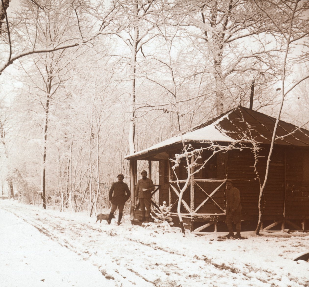 Karda askerler, Marquenterre, kuzey Fransa, c1914-c1918 by Unbekannt